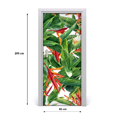 Samolepiace fototapety na dvere Strelitzia reginae