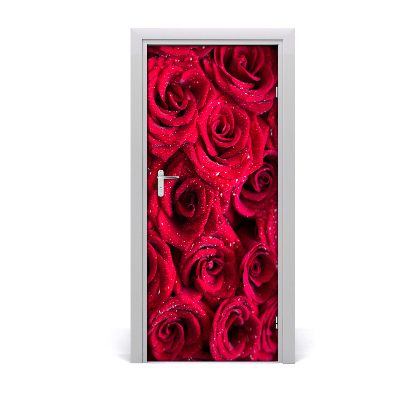 Fototapeta na dvere červená ruža