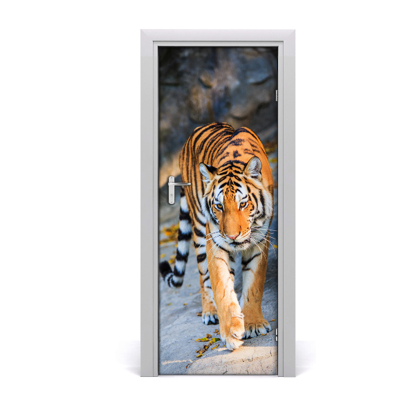 Samolepiace fototapety na dvere tiger