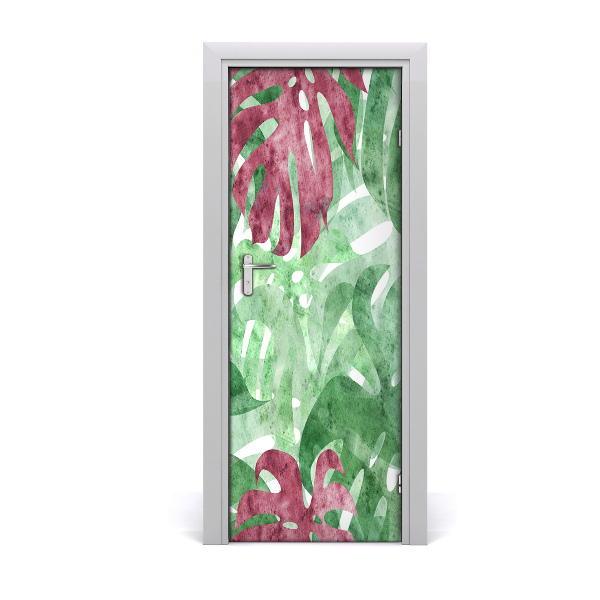 Samolepiace fototapety na dvere Monstera