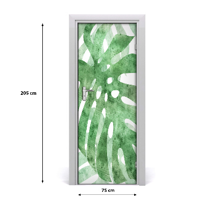 Samolepiace fototapety na dvere Monstera