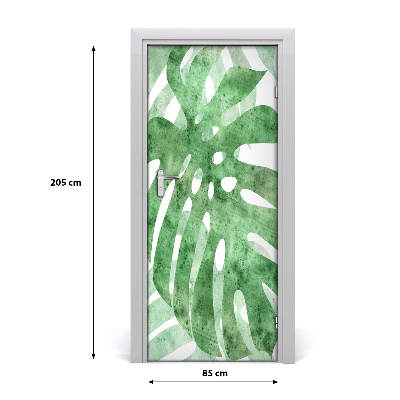 Samolepiace fototapety na dvere Monstera