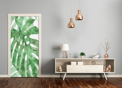 Samolepiace fototapety na dvere Monstera