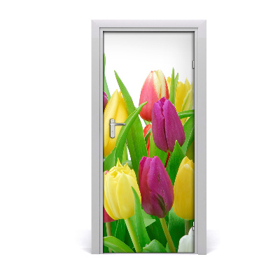 Fototapeta na dvere kvety tulipány