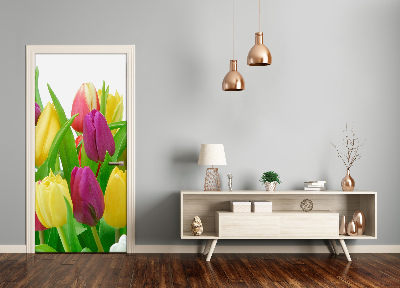 Fototapeta na dvere kvety tulipány