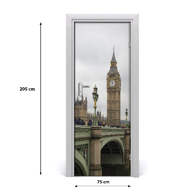 Fototapeta samolepiace na dvere Elizabeth Tower Londýn
