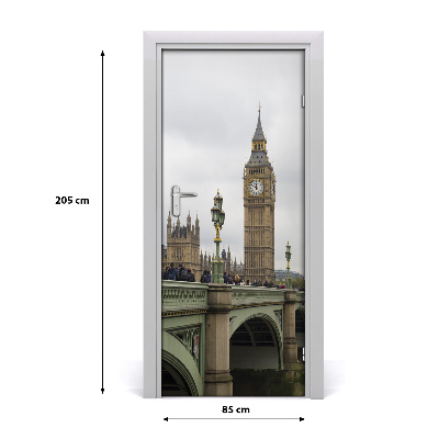 Fototapeta samolepiace na dvere Elizabeth Tower Londýn
