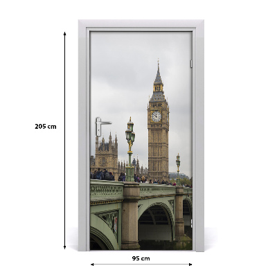 Fototapeta samolepiace na dvere Elizabeth Tower Londýn