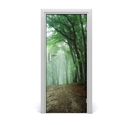 Fototapeta na dvere samolepiace hmla v lese