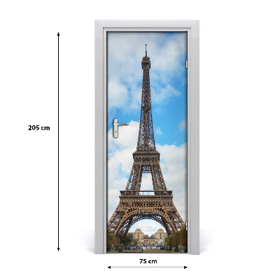 Fototapeta samolepiace na dvere Eiffelova veža