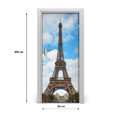 Fototapeta samolepiace na dvere Eiffelova veža