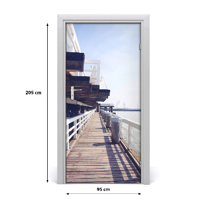 Fototapeta samolepiace na dvere mólo Sopot