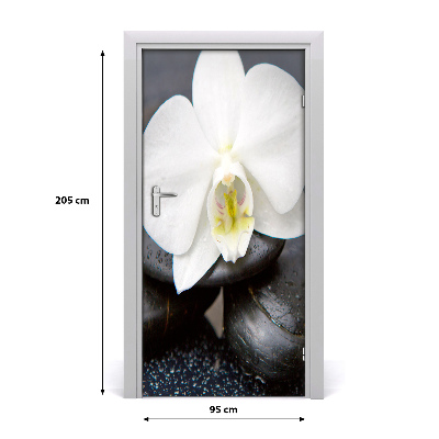 Fototapeta na dvere orchidea zen