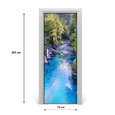 Fototapeta na dvere samolepiace rieka v lese
