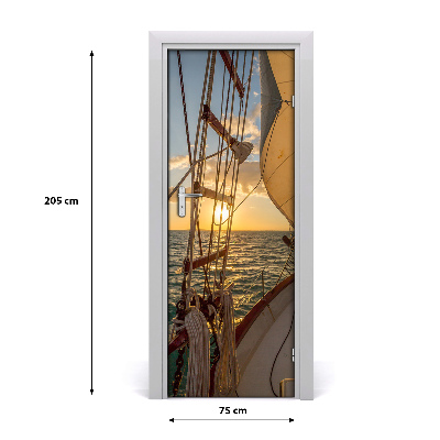 Fototapeta samolepiace na dvere jachta
