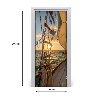 Fototapeta samolepiace na dvere jachta