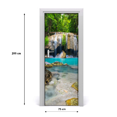 Fototapeta na dvere vodopád džungle