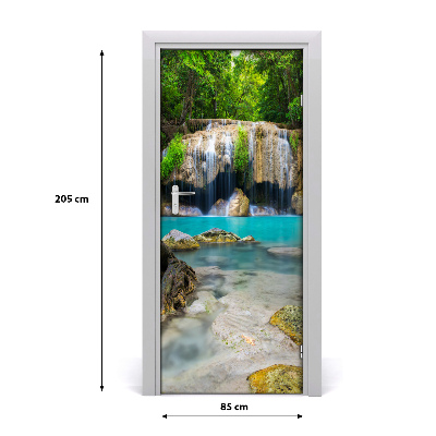 Fototapeta na dvere vodopád džungle