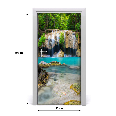Fototapeta na dvere vodopád džungle