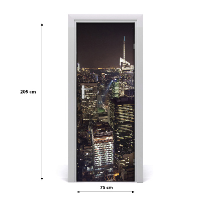 Fototapeta samolepiace na dvere New York noc