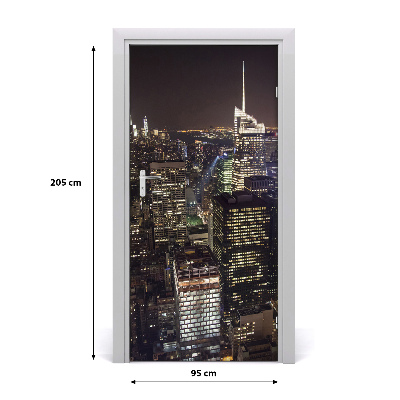 Fototapeta samolepiace na dvere New York noc
