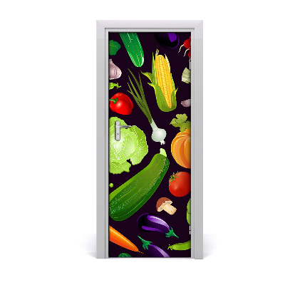 Fototapeta na dvere do domu samolepiace zelenina