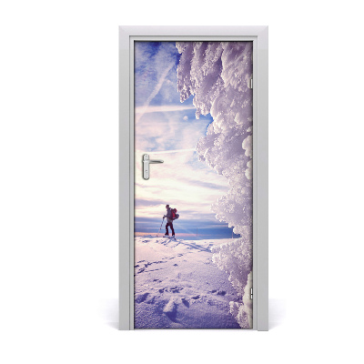 Fototapeta na dvere ľudia lyžiar