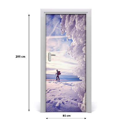 Fototapeta na dvere ľudia lyžiar