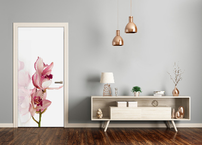 Fototapeta na dvere ružová orchidea