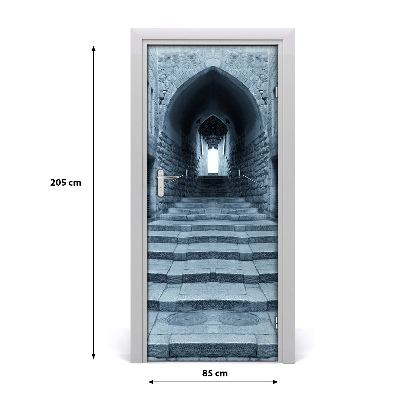 Fototapeta samolepiace na dvere stará ulička