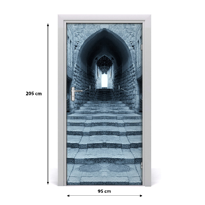 Fototapeta samolepiace na dvere stará ulička