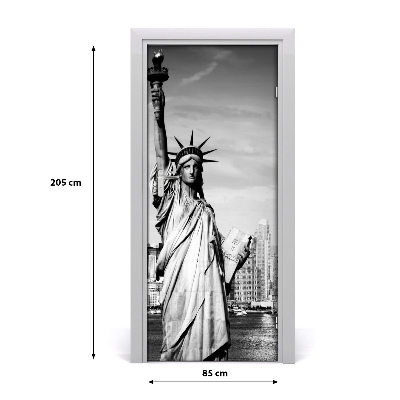 Fototapeta samolepiace na dvere socha Slobody