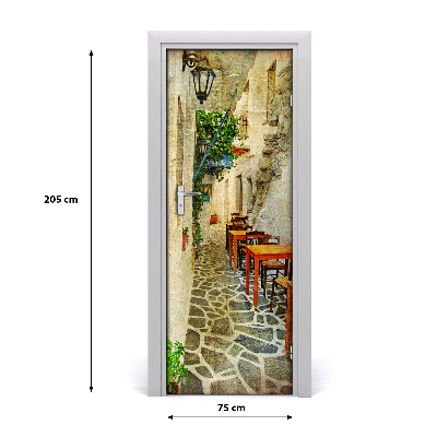Fototapeta samolepiace na dvere Grécke krčmy