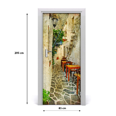 Fototapeta samolepiace na dvere Grécke krčmy