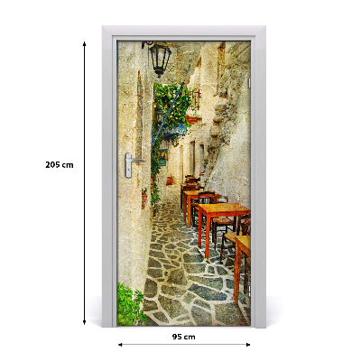 Fototapeta samolepiace na dvere Grécke krčmy