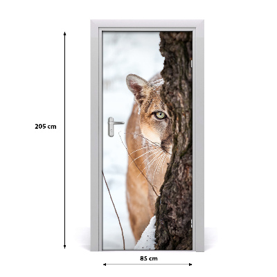 Fototapeta samolepiace na dvere horská puma