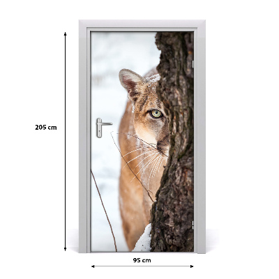 Fototapeta samolepiace na dvere horská puma