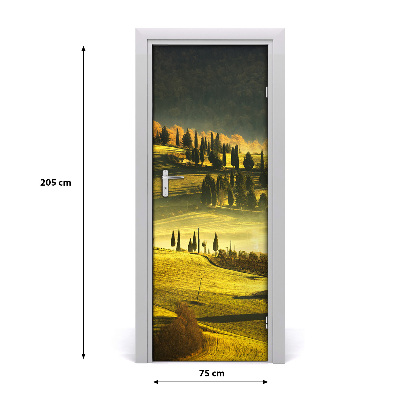 Fototapeta samolepiace dvere dediny