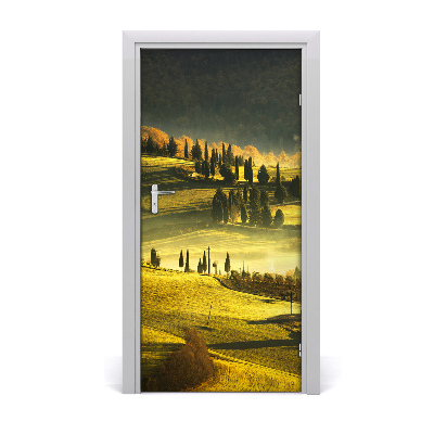 Fototapeta samolepiace dvere dediny