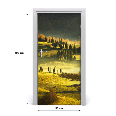 Fototapeta samolepiace dvere dediny