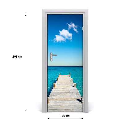 Fototapeta na dvere drevené mólo