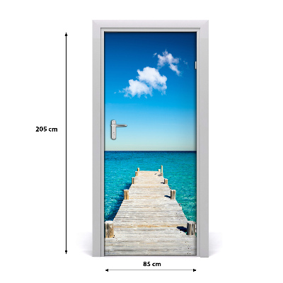 Fototapeta na dvere drevené mólo