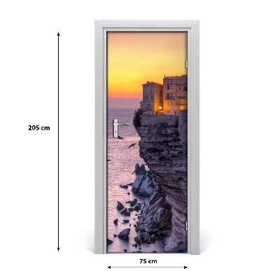 Fototapeta na dvere domy na skale