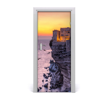 Fototapeta na dvere domy na skale
