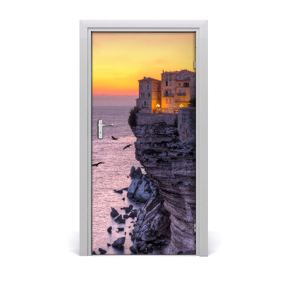 Fototapeta na dvere domy na skale