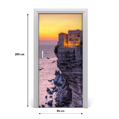 Fototapeta na dvere domy na skale