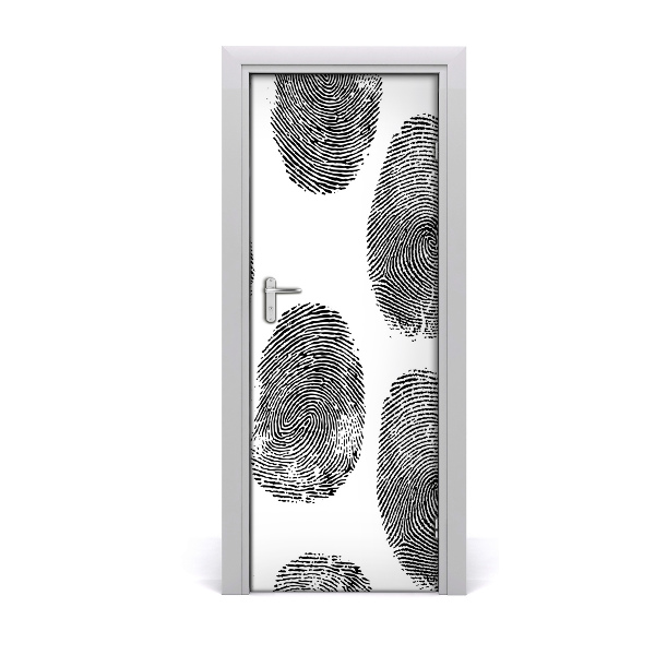 Fototapeta na dvere odtlačky prstov