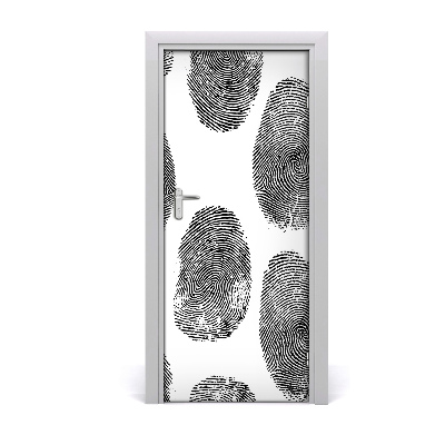 Fototapeta na dvere odtlačky prstov