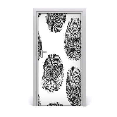Fototapeta na dvere odtlačky prstov