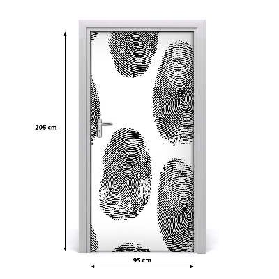 Fototapeta na dvere odtlačky prstov